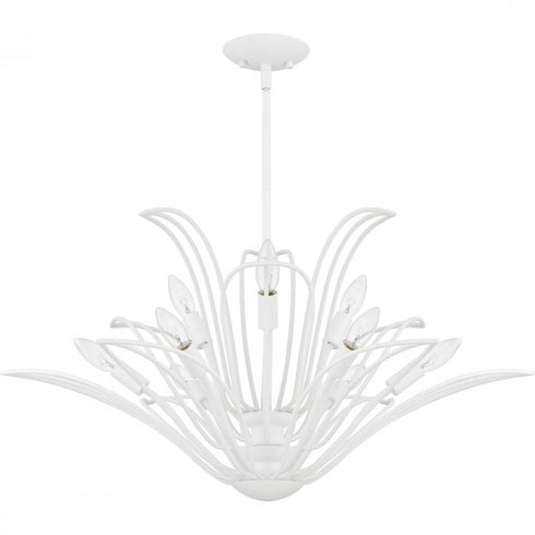 Quoizel Tallulah 9 Light in Sand White Chandelier Model: TLH5032SW