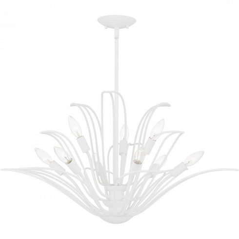 Quoizel Tallulah 9 Light in Sand White Chandelier Model: TLH5032SW