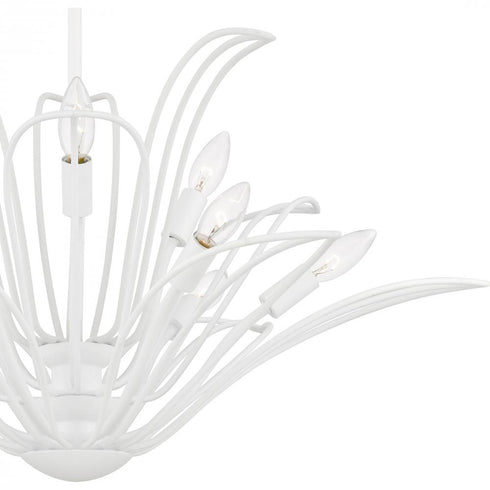 Quoizel Tallulah 9 Light in Sand White Chandelier Model: TLH5032SW