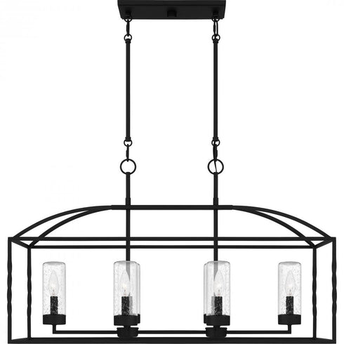 Quoizel Thatcher Island Chandelier in Earth Black Finish Model: THA3536EK