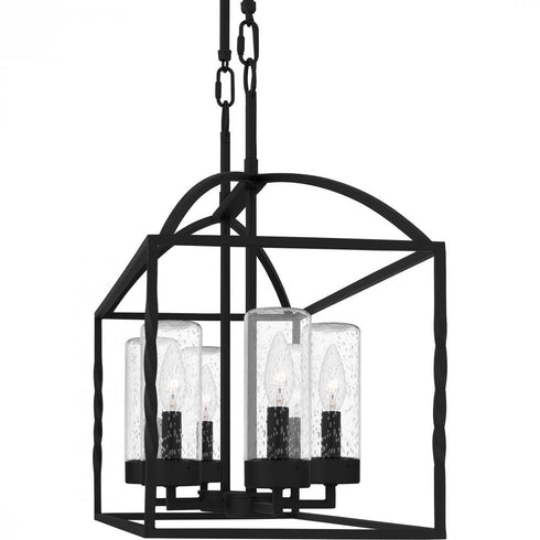 Quoizel Thatcher Island Chandelier in Earth Black Finish Model: THA3536EK