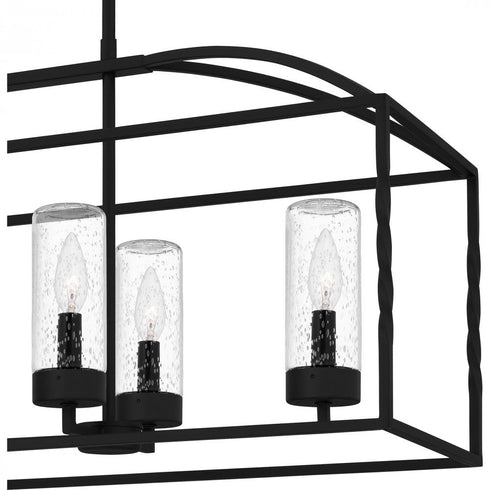 Quoizel Thatcher Island Chandelier in Earth Black Finish Model: THA3536EK