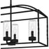 Quoizel Thatcher Island Chandelier in Earth Black Finish Model: THA3536EK