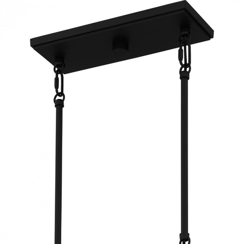 Quoizel Thatcher Island Chandelier in Earth Black Finish Model: THA3536EK