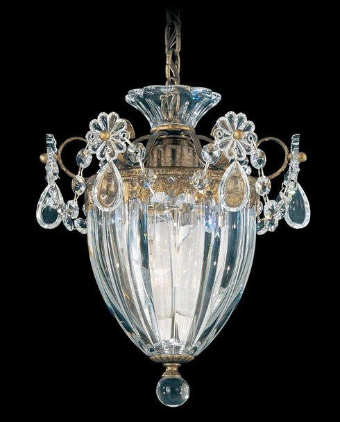 Schonbek Bagatelle 1 Light 120V Mini Pendant in Heirloom Gold with Radiance Crystal Model: 1241-22R