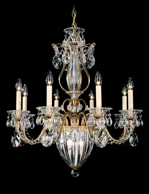Schonbek Bagatelle 11 Light 120V Chandelier in Heirloom Gold with Radiance Crystal Model: 1248-22R