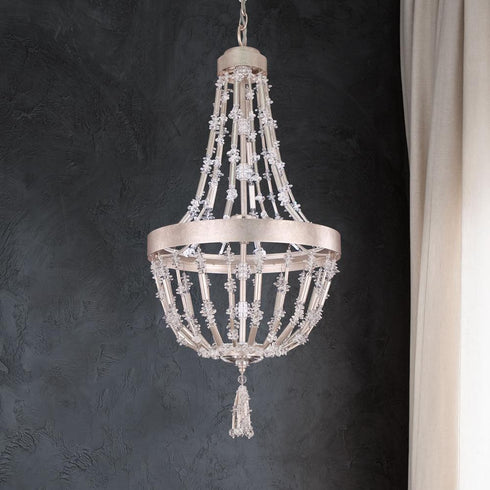 Schonbek Bali 16IN LED 3000 3500 4000K 120 277V Pendant in Heirloom Gold with Optic Crystal Model: S2816-22O