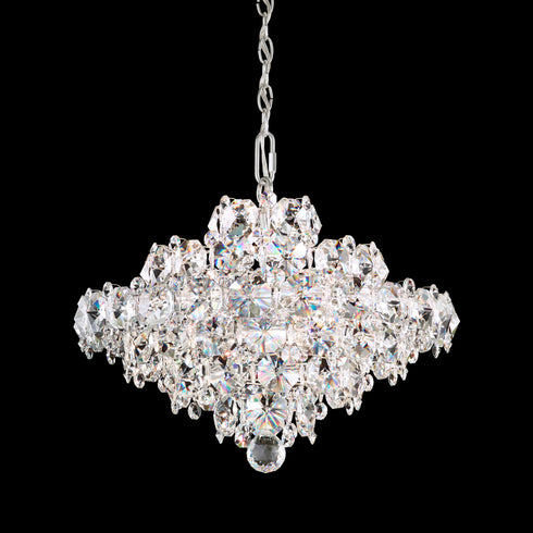 Schonbek Baronet 8 Light 120V Pendant in Polished Stainless Steel with Optic Crystal Model: BN1016N-401O