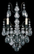 Schonbek Bordeaux 2 Light 120V Wall Sconce in Heirloom Gold with Heritage Handcut Crystal Model: 5766-22H