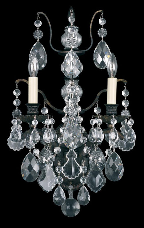 Schonbek Bordeaux 2 Light Crystal Wall Sconce