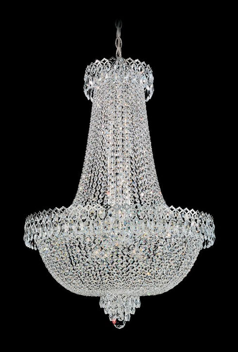 Schonbek Camelot 22 Light 120V Pendant in Polished Silver with Optic Crystal Model: 2626-40O