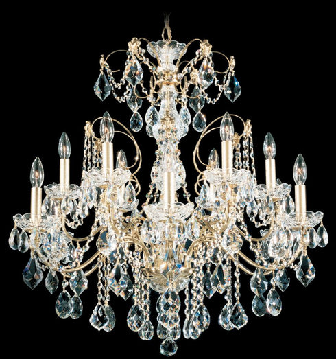 Schonbek Century 12 Light Crystal Chandelier