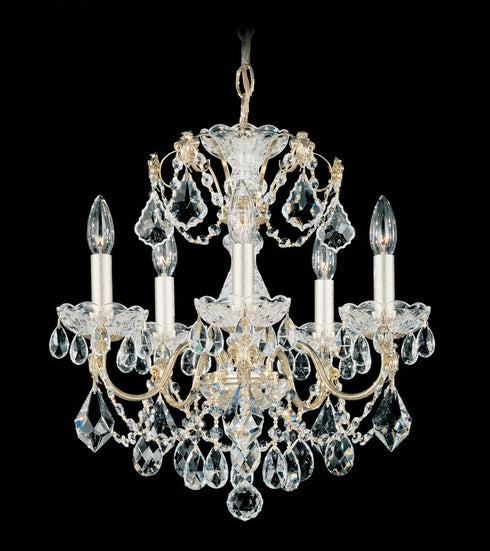 Schonbek Century 5 Light Crystal Chandelier