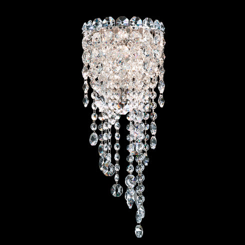 Schonbek Chantant 2 Light 120V Wall Sconce in Polished Stainless Steel with Optic Crystal Model: CH0832N-401O
