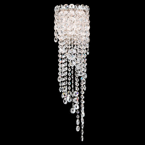 Schonbek Chantant 2 Light 120V Wall Sconce in Polished Stainless Steel with Optic Crystal Model: CH0833N-401O