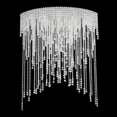 Schonbek Chantant 8 Light 120V Semi Flush Mount in Polished Stainless Steel with Optic Crystal Model: CH4803N-401O