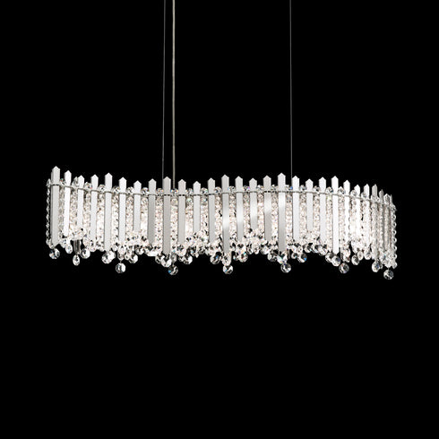 Schonbek Chatter 7 Light 120V Pendant in Gold Mirror with Optic Crystal Model: MX8346N-301O