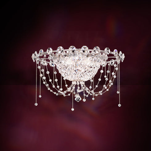 Schonbek Chrysalita 4 Light Crystal Flush Mount