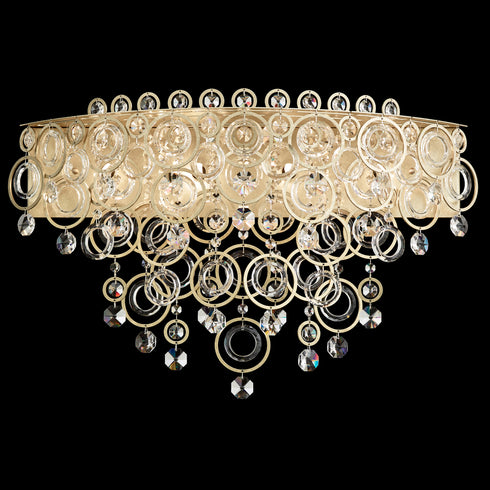 Schonbek Circulus 4 Light 120V Bath Vanity & Wall Light in Heirloom Gold with Optic Crystal Model: DR2440N-22O
