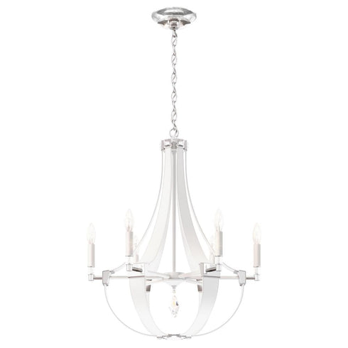 Schonbek Contemporary Crystal Empire 6 Light Crystal Chandelier