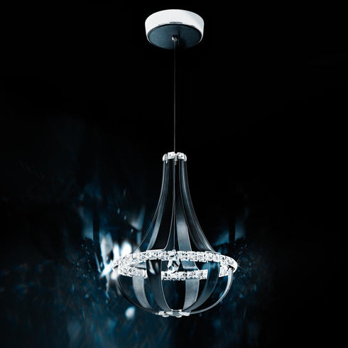 Schonbek Crystal Empire LED 27IN 3000K 120V Pendant in Chinook with Radiance Crystal Model: SCE110DN-LC1R