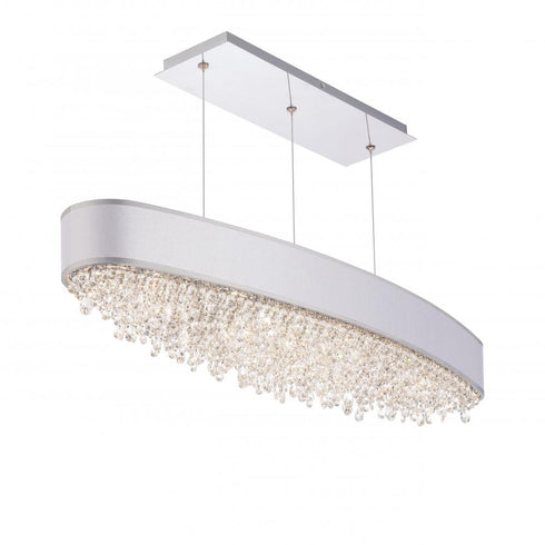 Schonbek Eclyptix LED 36IN 3000 3500 4000K 120V Pendant in Polished Stainless Steel with Radiance Smooth Model: S6336-401RS1