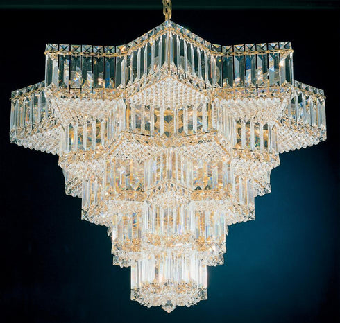 Schonbek Equinoxe 31 Light 120V Pendant in Polished Silver with Optic Crystal Model: 2716-40O
