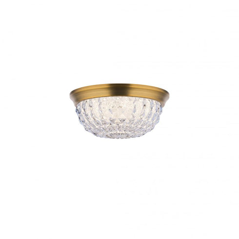 Schonbek Genoa 9IN LED 3000 3500 4000K 120V Flush Mount in Polished Chrome with Optic Crystal Model: S5209-702O