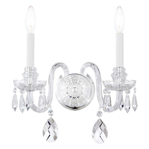 Schonbek Hamilton Nouveau 2 Light Crystal Wall Sconce