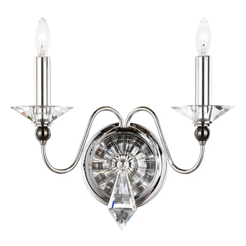 Schonbek Jasmine 2 Light Crystal Wall Sconce