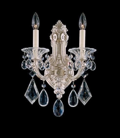 Schonbek La Scala 2 Light Crystal Wall Sconce