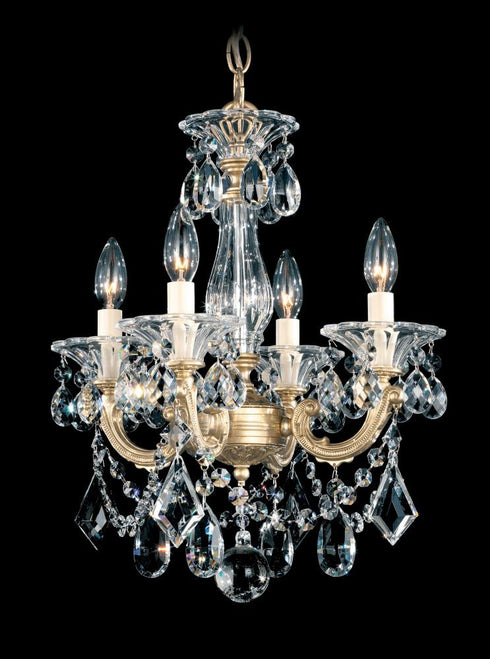 Schonbek La Scala 4 Light Crystal Chandelier
