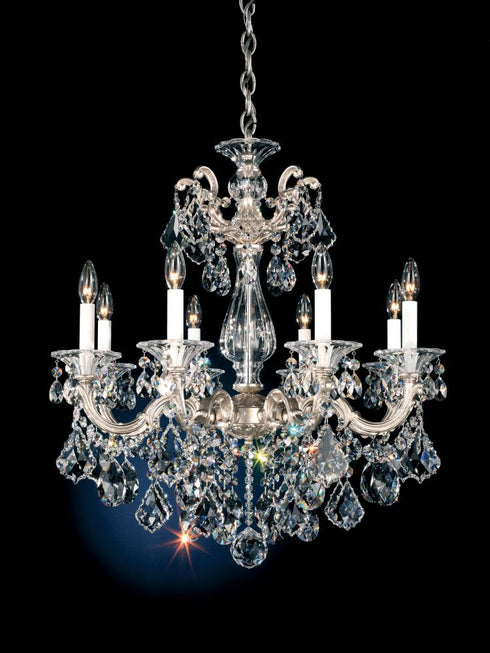 Schonbek La Scala 8 Light Crystal Chandelier