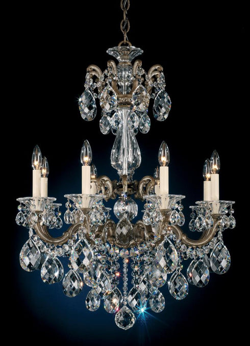 Schonbek La Scala 8 Light Crystal Chandelier