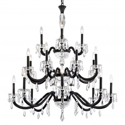 Schonbek Napoli 20 Light 120V Chandelier in Heirloom Gold with Radiance Crystal Model: S7620N-22R