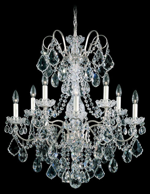 Schonbek New Orleans 10 Light 120V Chandelier in Aurelia with Radiance Crystal Model: 3657-211R