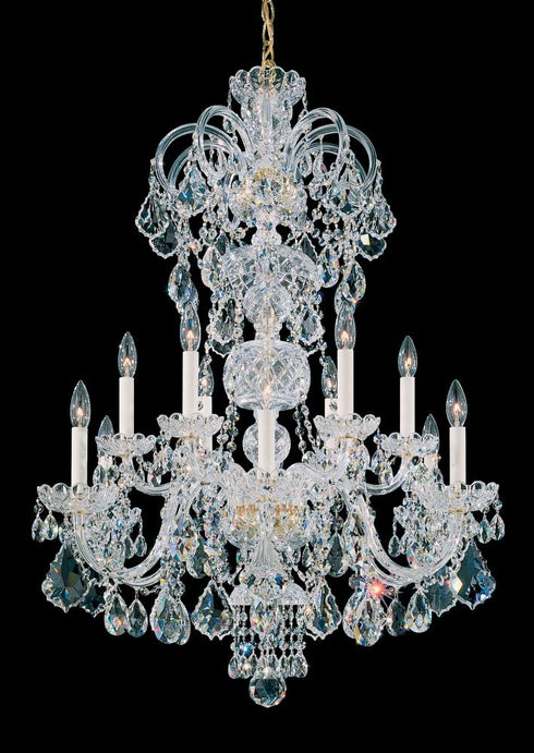 Schonbek Olde World 12 Light Crystal Chandelier