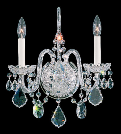 Schonbek Olde World 2 Light Crystal Wall Sconce