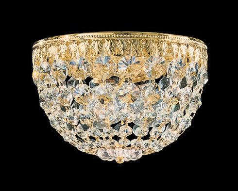 Schonbek Petit Crystal 3 Light Crystal Flush Mount