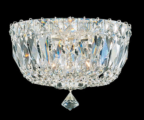 Schonbek Petit Crystal Deluxe 3 Light Crystal Flush Mount