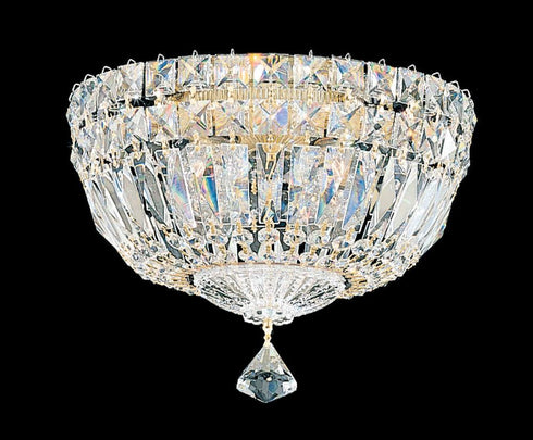 Schonbek Petit Crystal Deluxe 4 Light Crystal Flush Mount