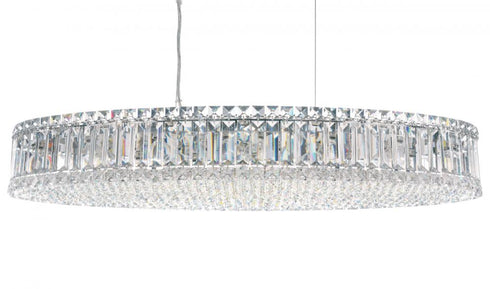 Schonbek Plaza 16 Light 120V Pendant in Polished Stainless Steel with Optic Crystal Model: 6678O