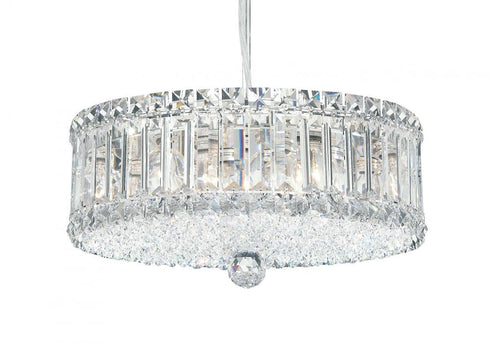 Schonbek Plaza 9 Light 120V Pendant in Polished Stainless Steel with Optic Crystal Model: 6670O