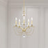 Schonbek Priscilla 5 Light 120V Chandelier in White with Optic Crystal Model: BC7105N-06O