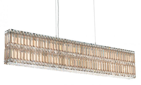 Schonbek Quantum 17 Light 120V Pendant in Polished Stainless Steel with Optic Crystal Model: 2267O