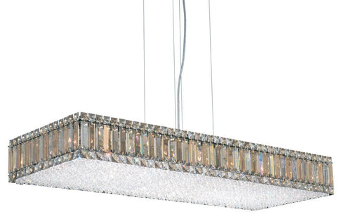 Schonbek Quantum 23 Light 120V Pendant in Polished Stainless Steel with Optic Crystal Model: 2274O