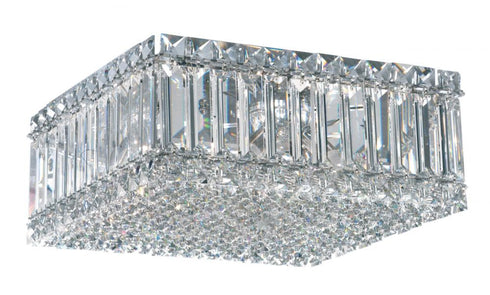 Schonbek Quantum 4 Light Crystal Flush Mount