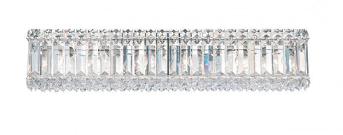 Schonbek Quantum 6 Light 120V Bath Vanity & Wall Light in Polished Stainless Steel with Optic Crystal Model: 2224O
