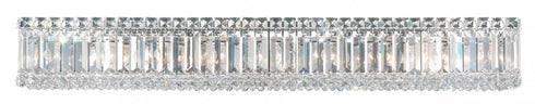 Schonbek Quantum 9 Light 120V Bath Vanity & Wall Light in Polished Stainless Steel with Optic Crystal Model: 2225O