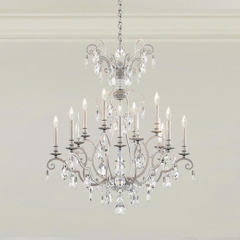 Schonbek Renaissance Nouveau 12 Light Crystal Chandelier